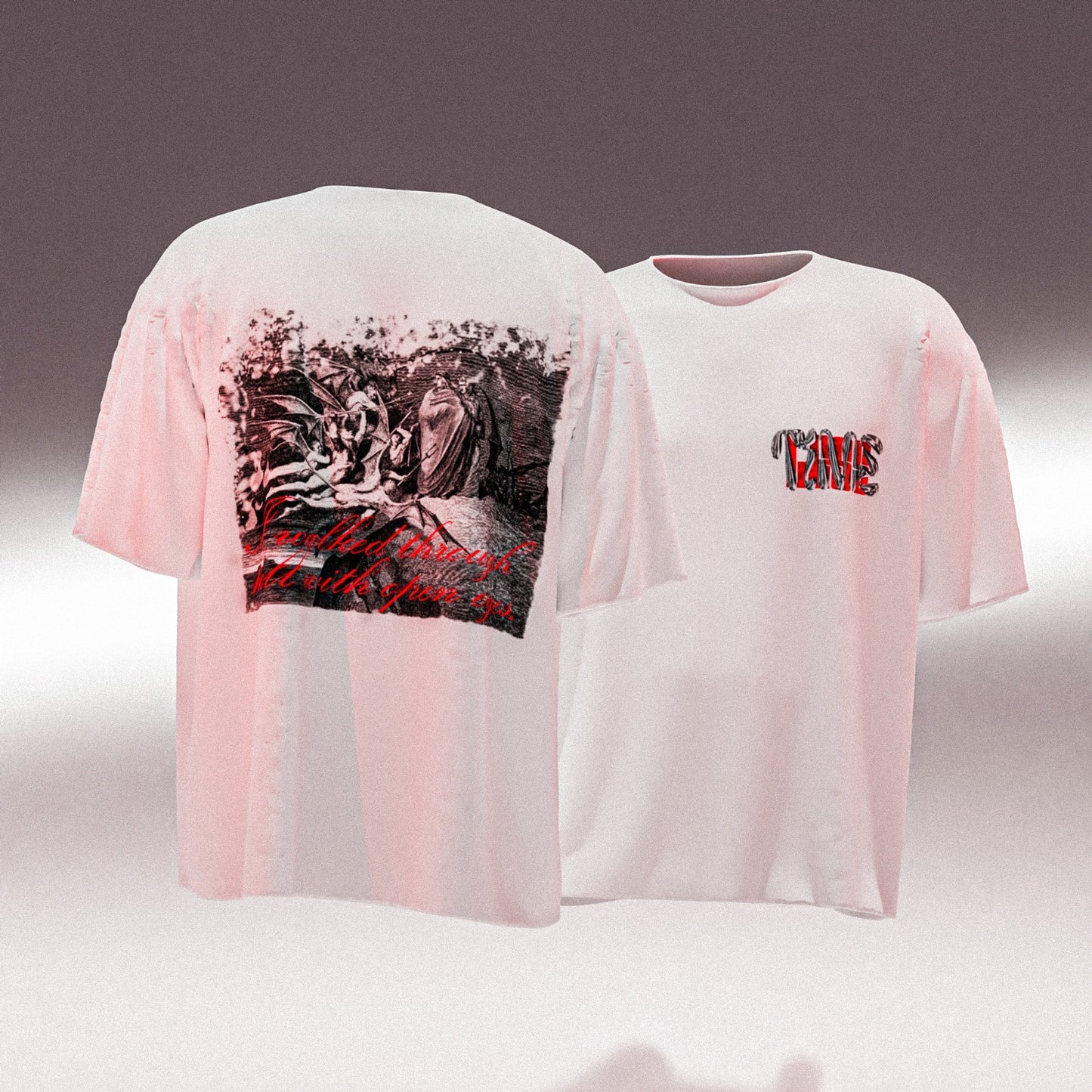 I walked through hell with open eyes T-Shirt White