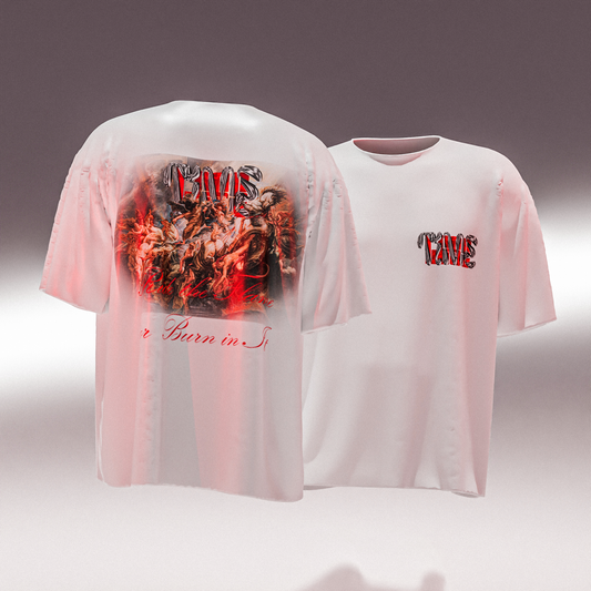 Ride the Flame or Burn in It T-Shirt White